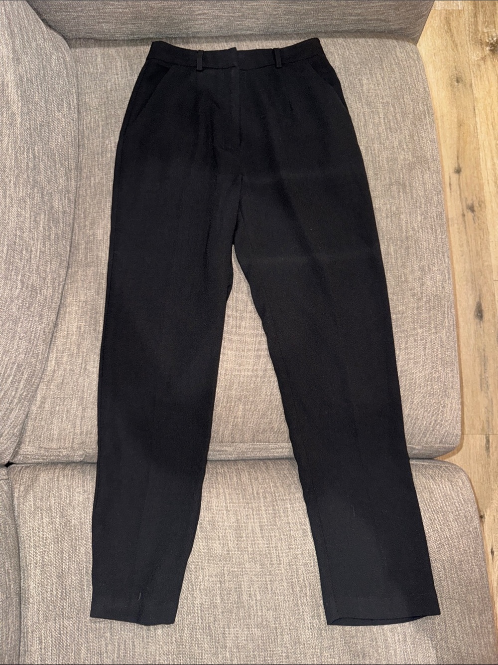 Forever 21 Black High-Waist Tailored Pants